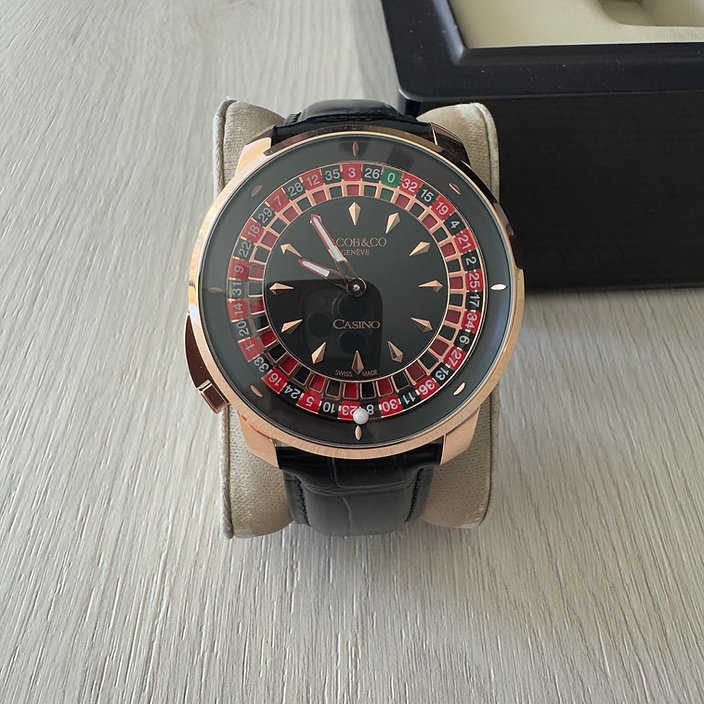 JACOB & CO CASSINO ROSE PRETO 44MM 1