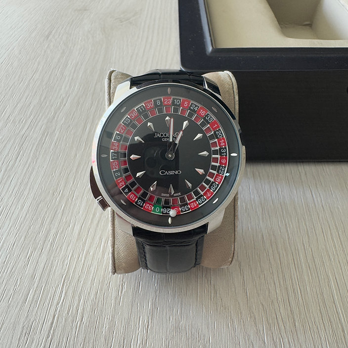 JACOB & CO CASSINO PRATA PRETO 44MM 1