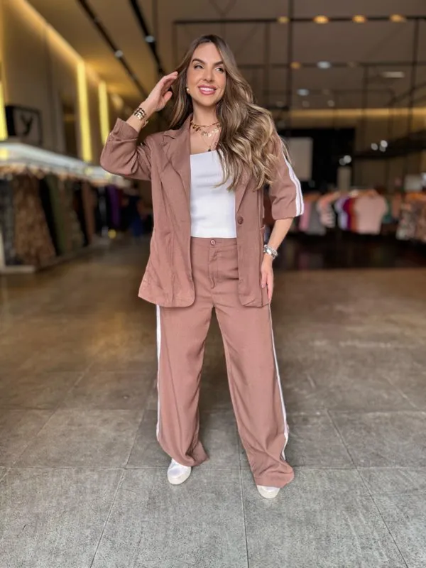 Conjunto Blazer Listras Cíntia  1