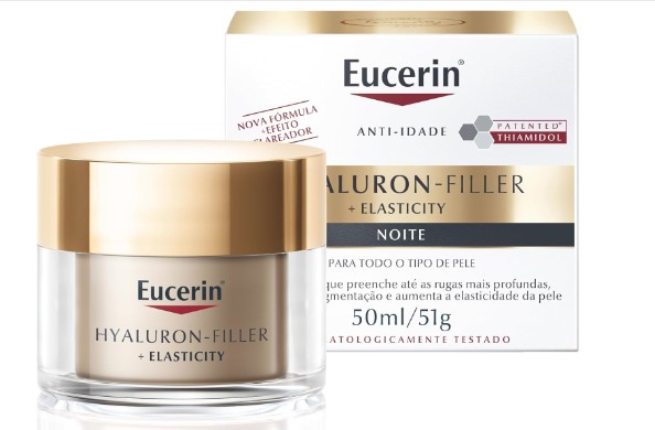Creme Facial Anti-Idade Firmador Noite 50ml, Elasticity, Pele Madura, Hyaluron-Filler, Ácido Hialurônico, Antirrugas 1