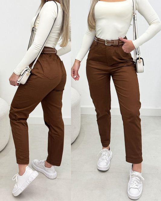 Calça Sarja com Cinto 5