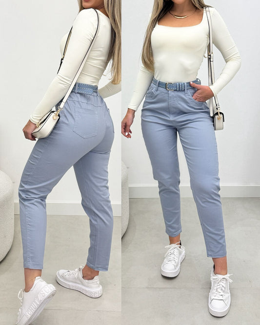 Calça Sarja com Cinto 1