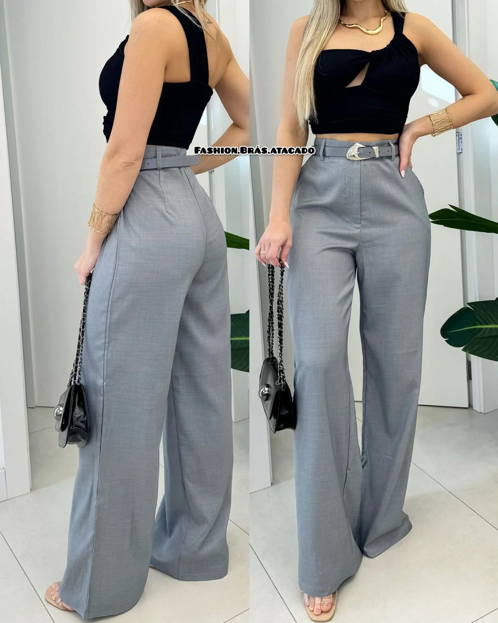 CALÇA ALFAIATARIA COM CINTO  1