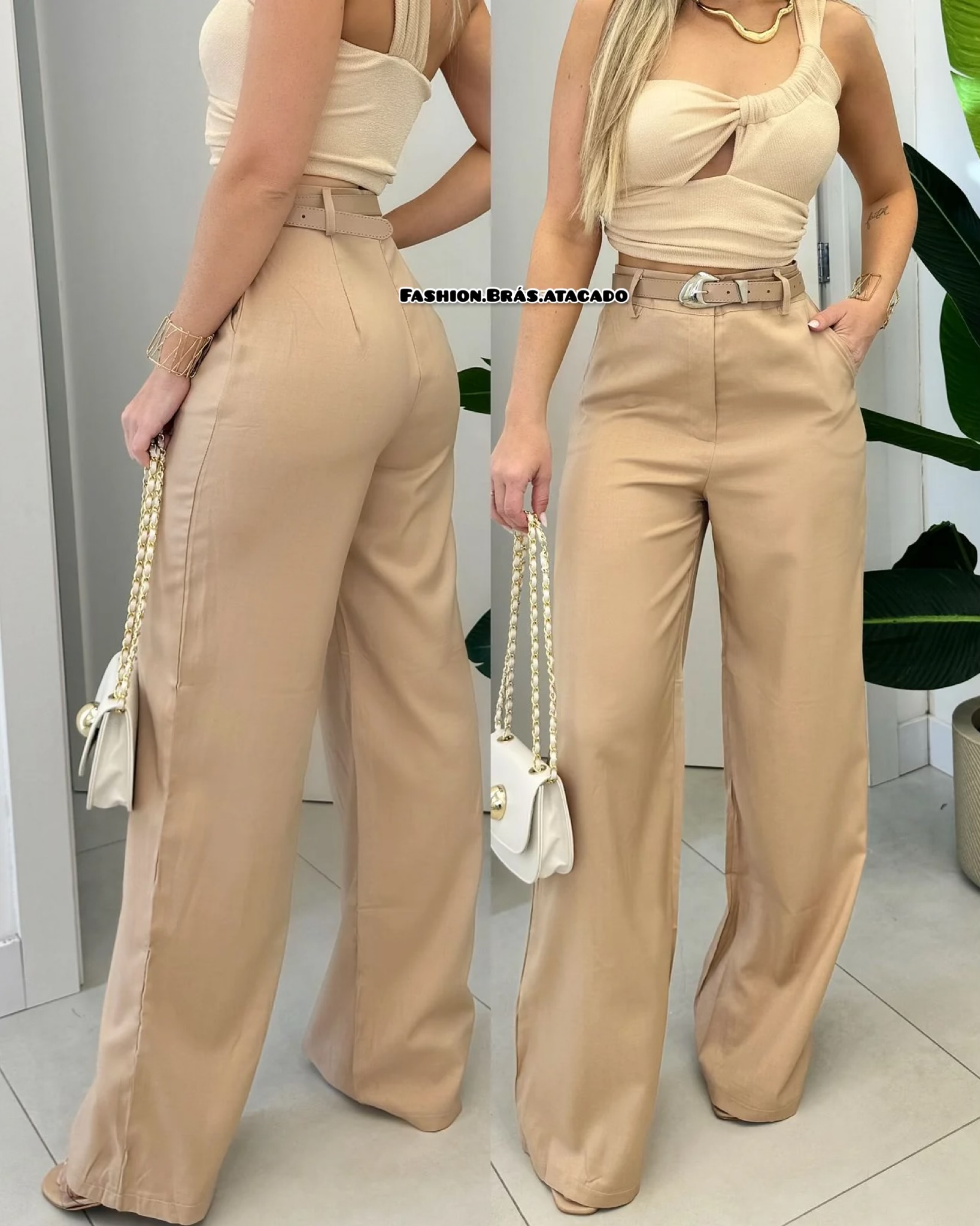 CALÇA ALFAIATARIA COM CINTO  2