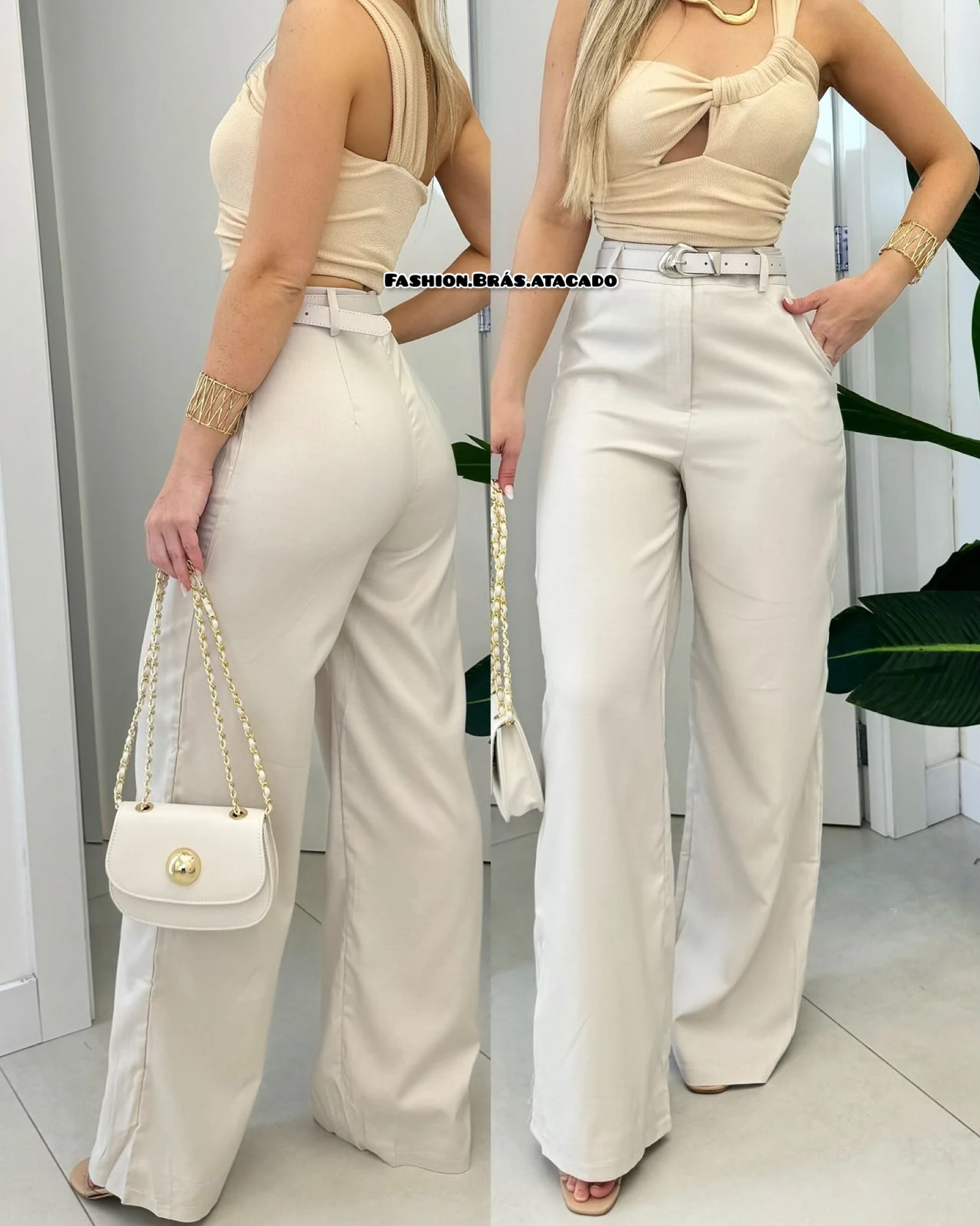 CALÇA ALFAIATARIA COM CINTO  3