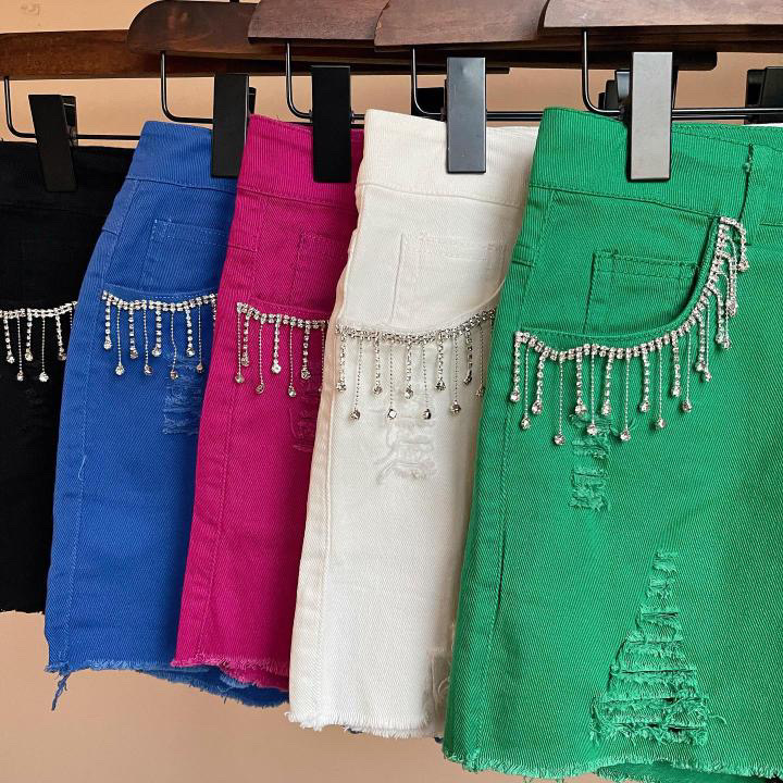 SHORT JEANS STRASS 2