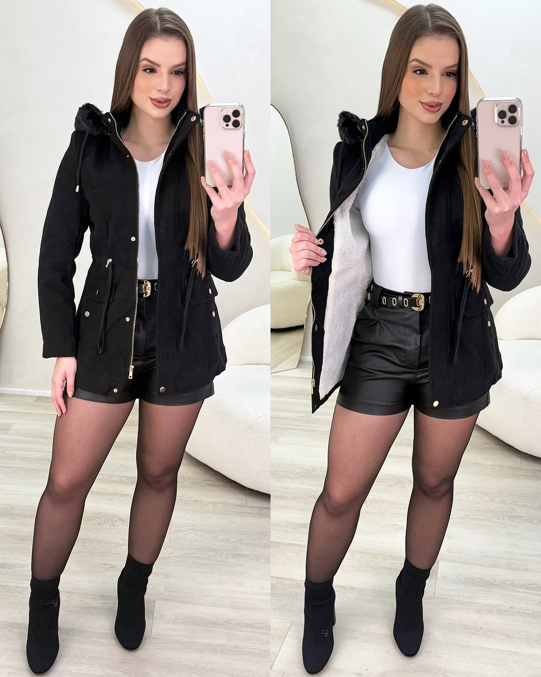 Parka Gabi - lã batida 5