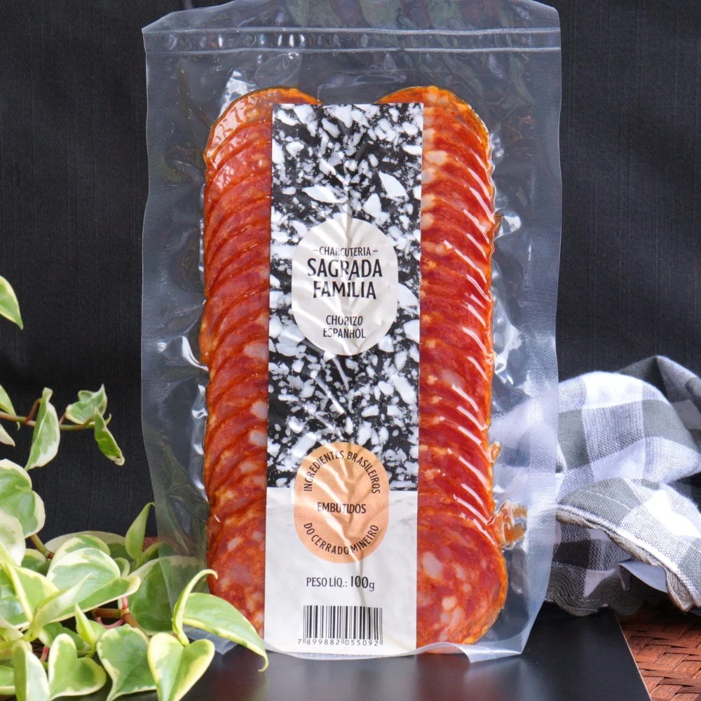 Chorizo Espanhol Fatiado 100G - Sagrada Familia 1