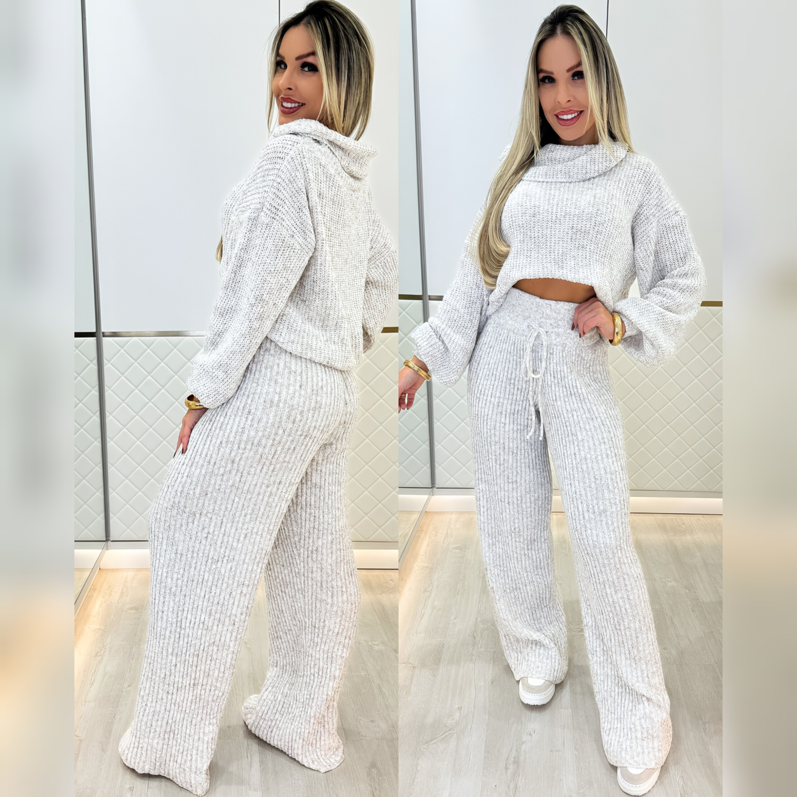 Conjunto Tricô mousse 1