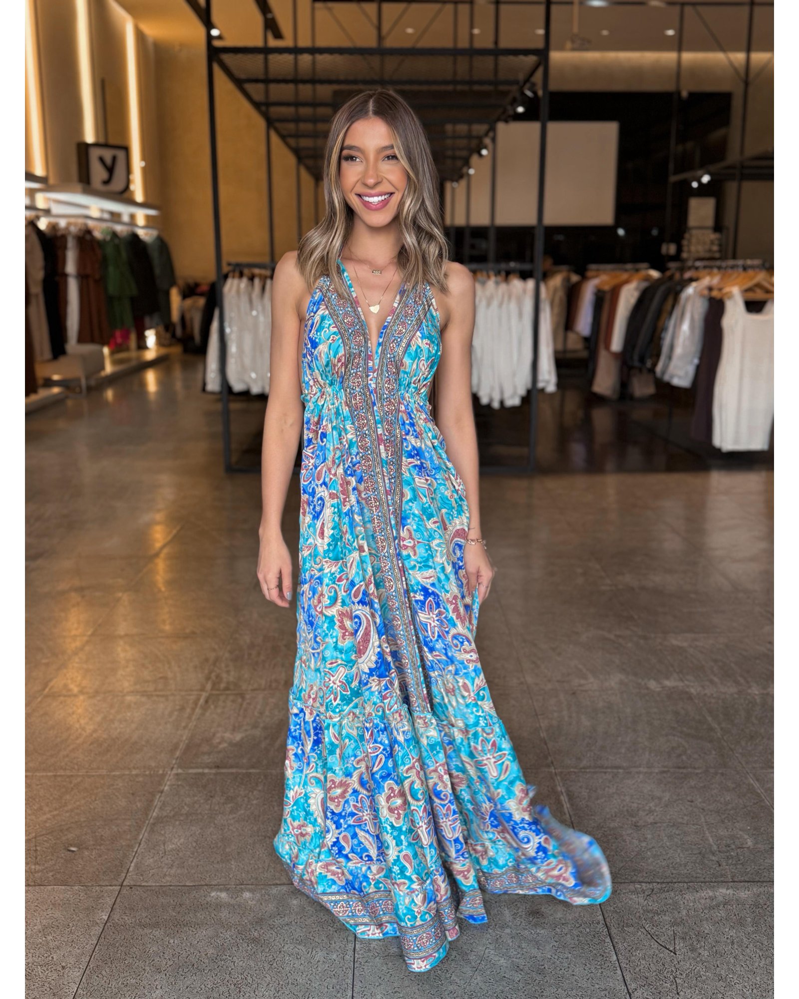 Vestido Indiano Decote  1