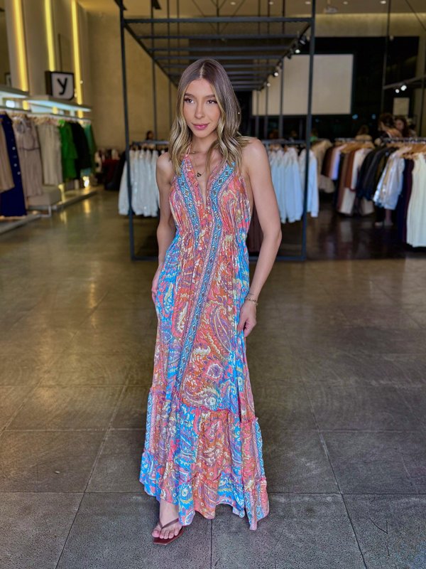 Vestido Indiano Decote  2