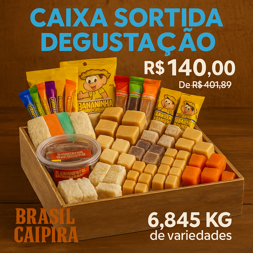 CAIXA SORTIDA DEGUSTAÇÃO 1