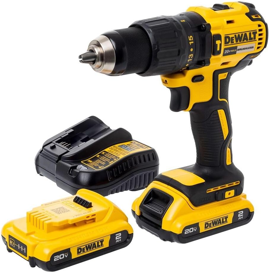 Furadeira e Parafusadeira Dewalt Com 2 Baterias e Maleta 20V 1