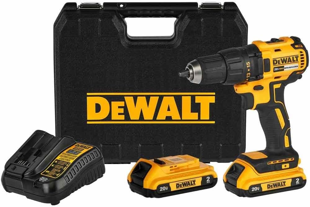 Furadeira e Parafusadeira Dewalt Com 2 Baterias e Maleta 20V 3