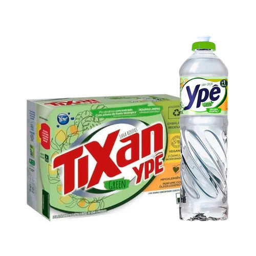 Kit Ypê Green – Sabão em Pó 1,6kg + Detergente Líquido 500ml 1