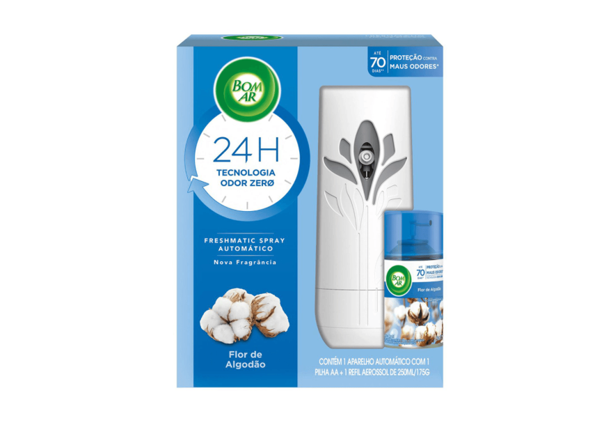 Odorizador Aparelho Toque de Algodão 250ml Bom Ar Freshmatic 1