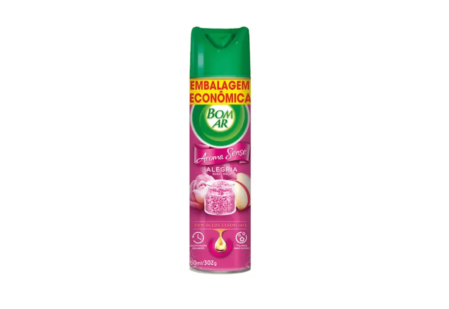 Odorizador Aroma Sense Alegria Embalagem Econômica 360ml Bom Ar 1