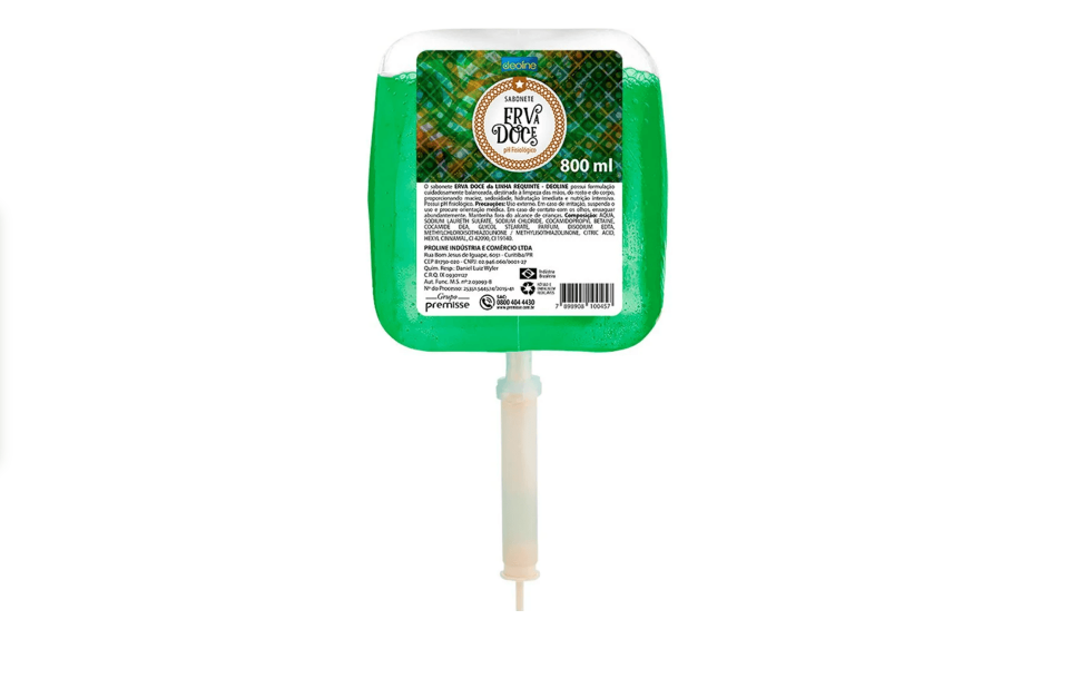 Sabonete Líquido Refil Erva Doce Suave 800ml Premisse 1