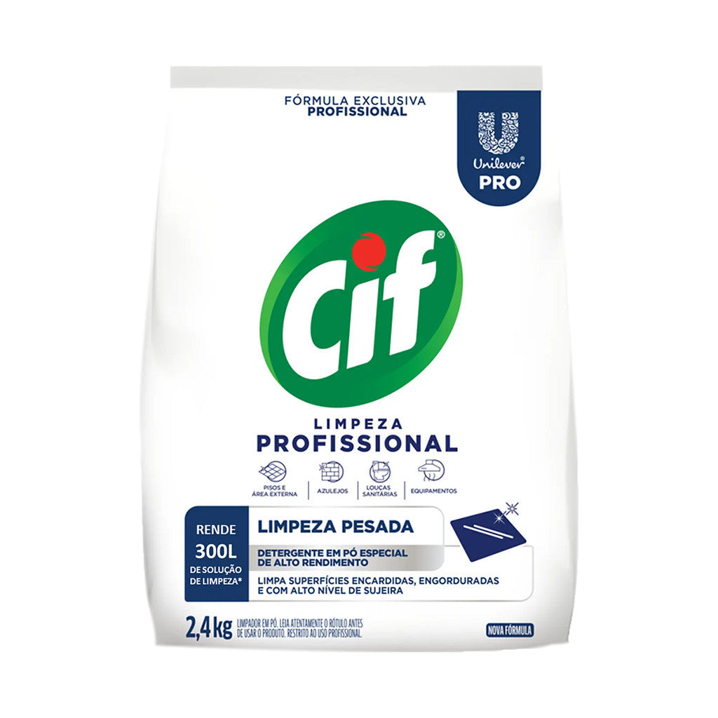 Limpador em Pó Limpeza Profissional 2,4kg Cif 1