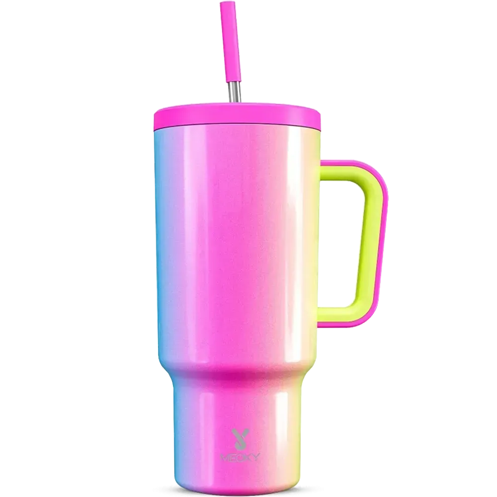 Copo Térmico Meoky Arco-Íris 1,18L – 34h Gelado  1