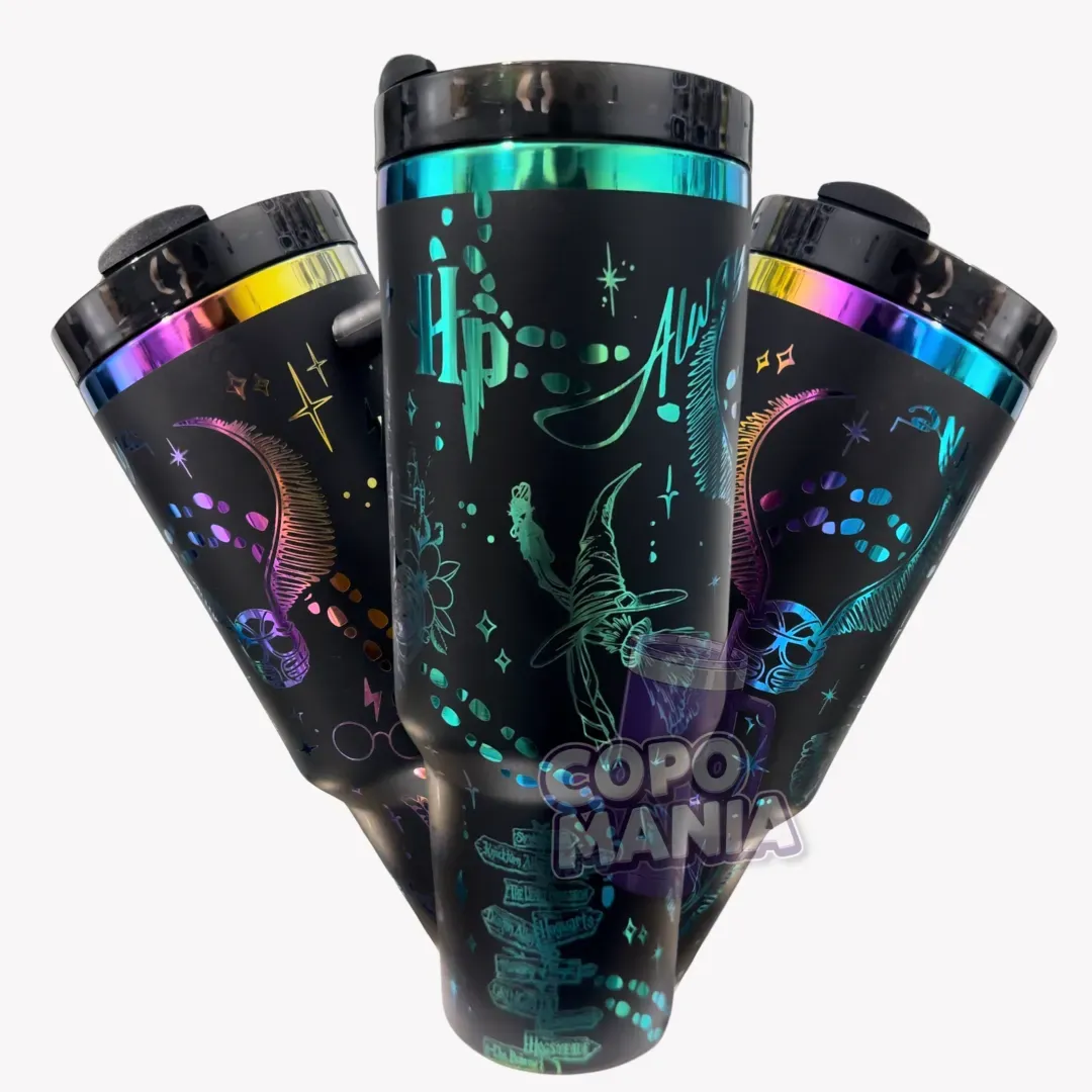 Copo Térmico 1L Harry Potter Oficial Preto + Brinde  1