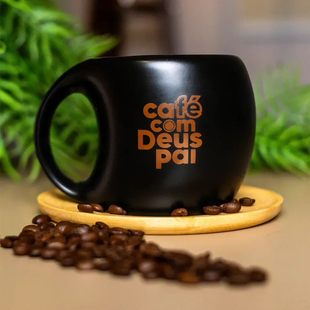 Caneca Café com Deus Pai – 350ml  1