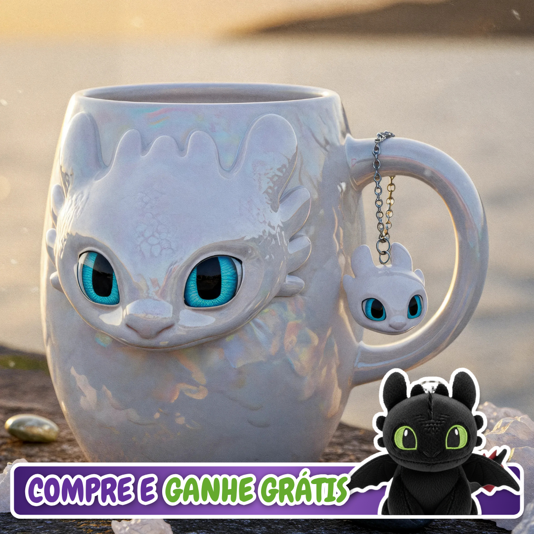 🤍 Caneca Fúria da Luz + Pingente Mini Fúria da Luz 500ml 1