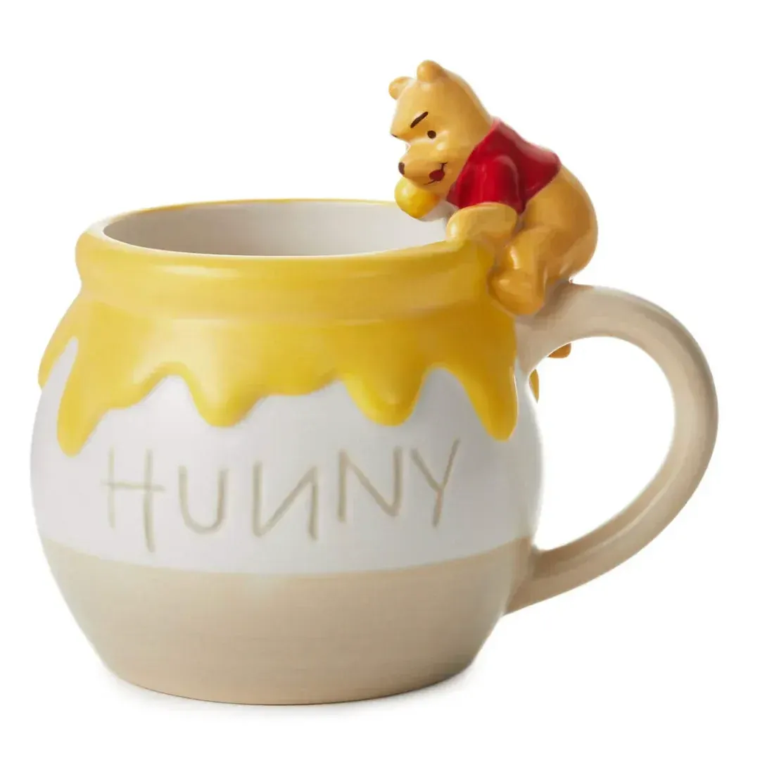 🍯 Caneca Ursinho Pooh Pote de Mel 3D – 400ml de Doçura Disney!  1