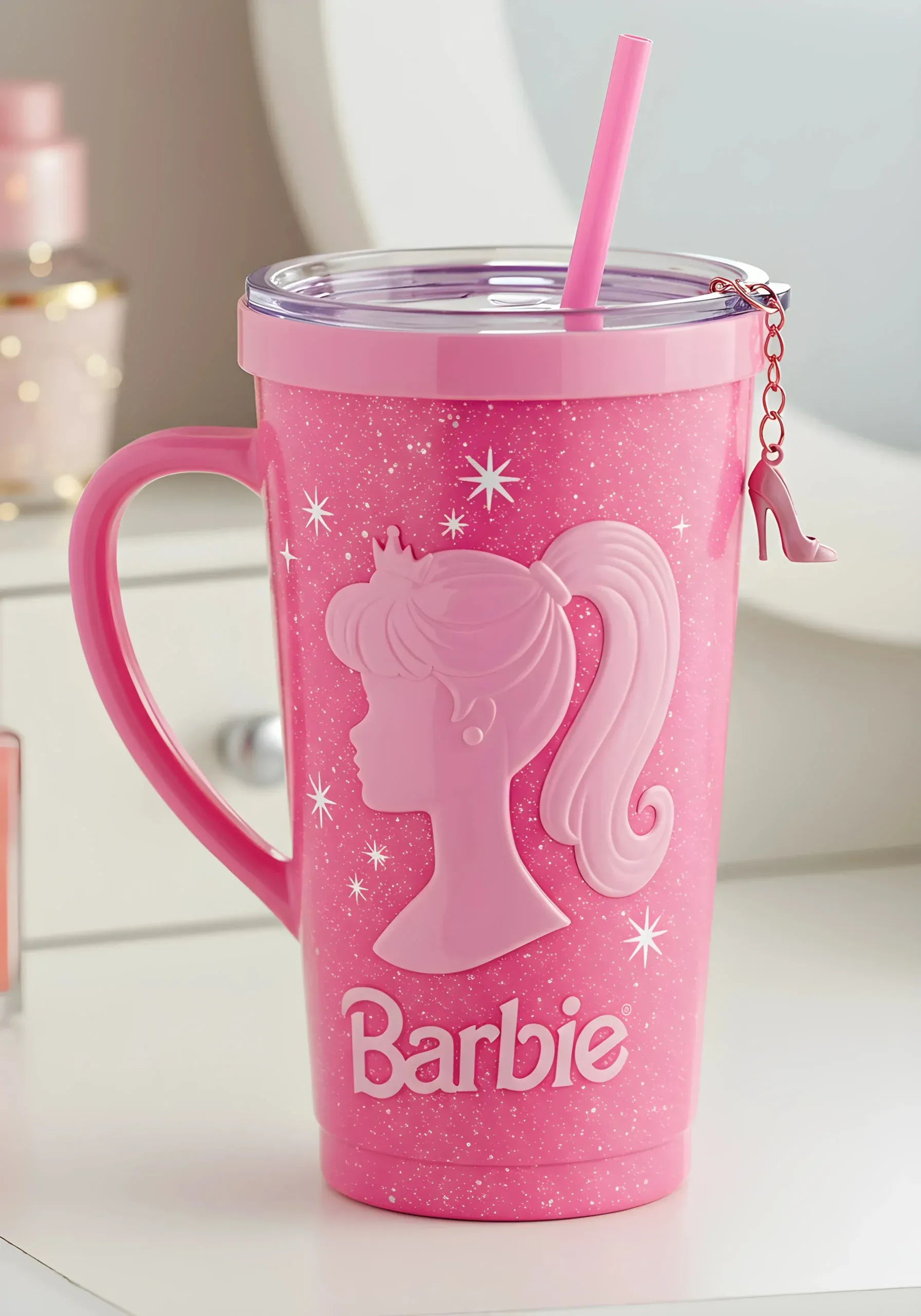 Copo Térmico + Pingente Barbie 1,15L  1