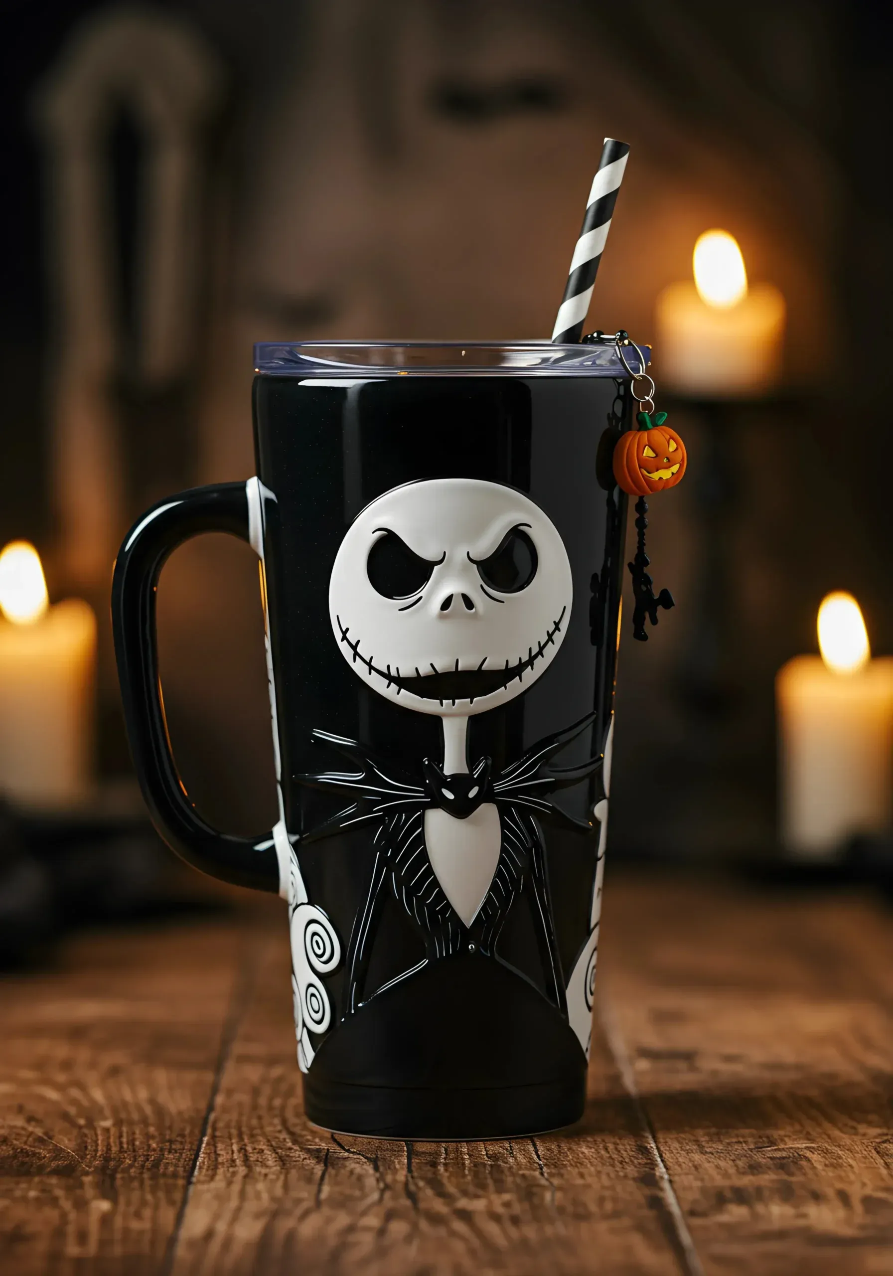 Copo Térmico + Pingente Jack Skellington 1,15L  1