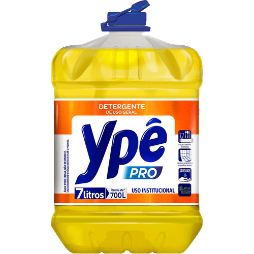 Lava-Louças Líquido Neutro Ypê Pro Galão 7l + Lava-Louças Líquido Clear Ypê Galão 5l Embalagem Econômica 2
