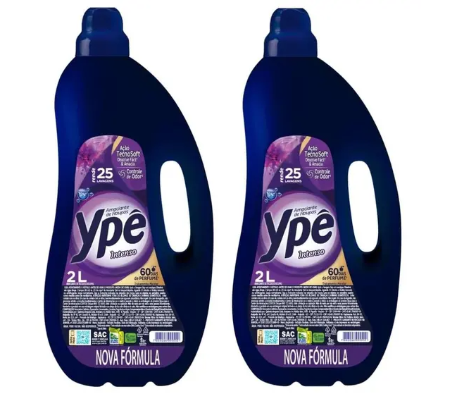 Kit 2 Amaciante de Roupas Tradicional Ypê Intenso 2L 1