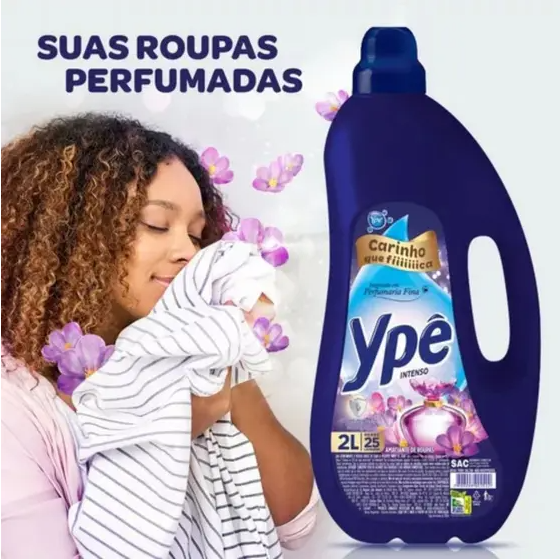 Kit 2 Amaciante de Roupas Tradicional Ypê Intenso 2L 4