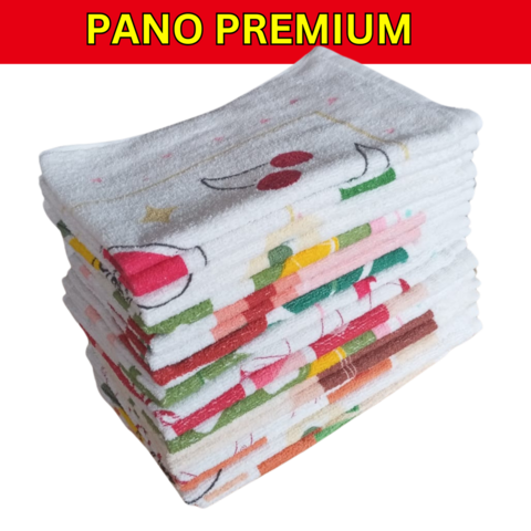 100UN. Pano de Prato Atoalhado Felpudo Deluxe 40X60 PREMIUM 1