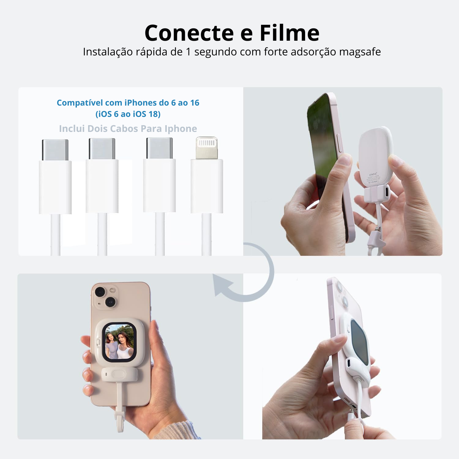 Vlogmate Mini - Monitor de Selfie  3