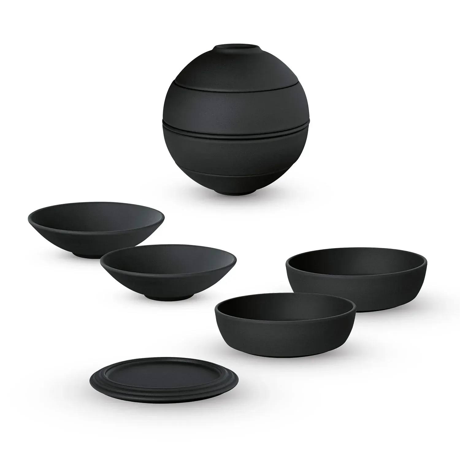 Conjunto de Jantar para 2 Pessoas - La Boule 7 Peças Preto 6
