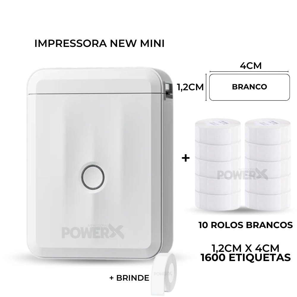 Impressora Mini+ 10 Rolos Adesivos 4
