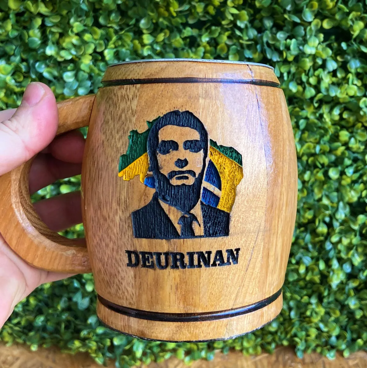 Caneca de Chopp em Madeira Bolsonaro - Personalizada 1