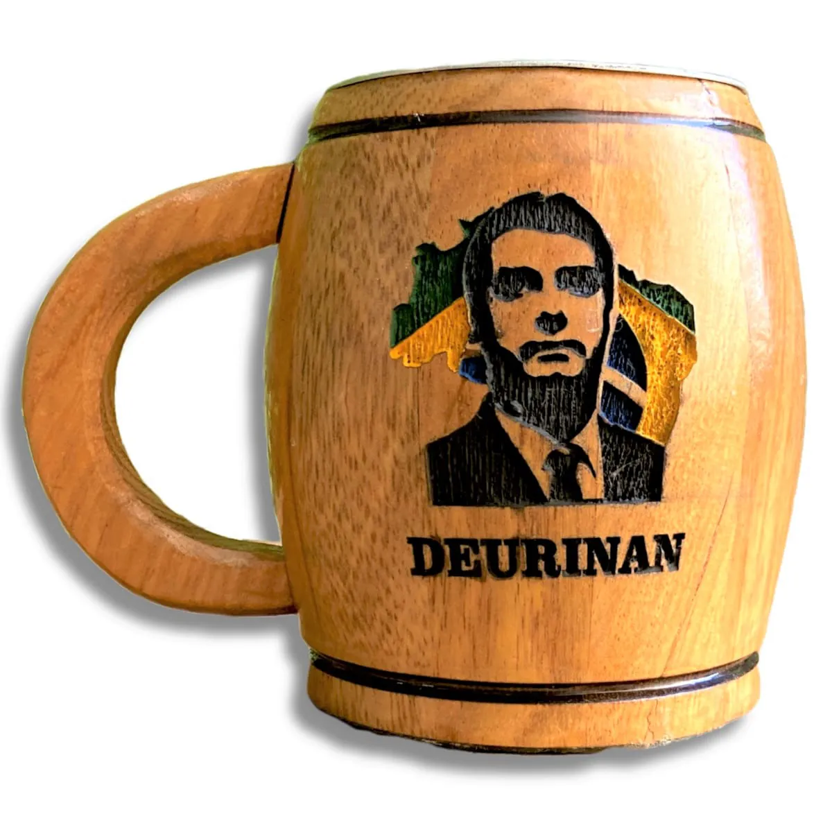 Caneca de Chopp em Madeira Bolsonaro - Personalizada 6