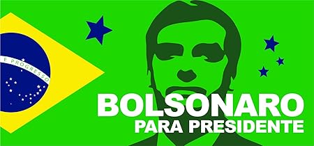 Kit 8 Adesivos Campanha Política Bolsonaro para Presidente 7cmx15cm 1