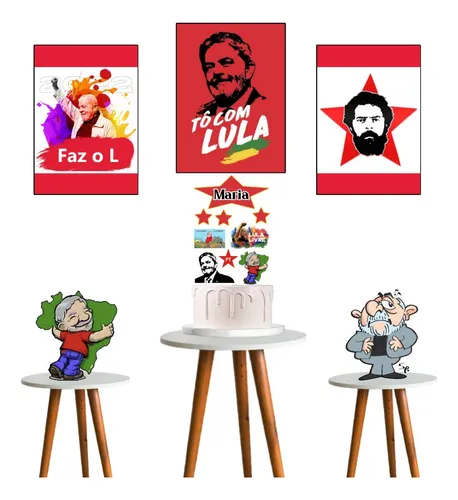 Kit Só Um Bolinho Festa Pocket - Pt Lula Faz O L 1