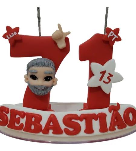 Vela Personalizada Lula Brasil (informar Nome E Idade) 2
