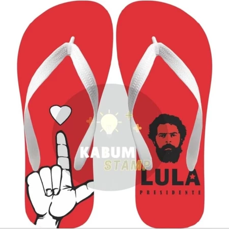Chinelo Personalizado Lula faz o L 1