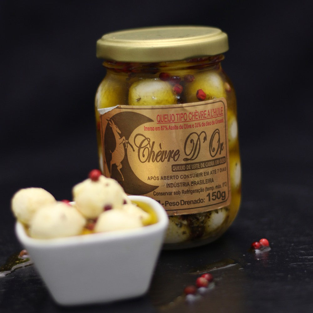 Queijo De Cabra Boursin Chèvre A L'Huile Conserva 150G Drenado - Serra das Antas 1