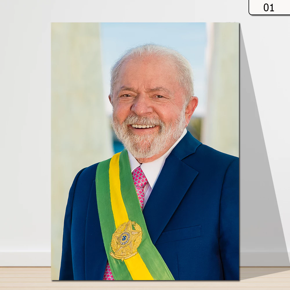 Placa Decorativa Quadro Presidente Lula - Tamanho 20x28cm Já Acompanha Fita Dupla Face 3