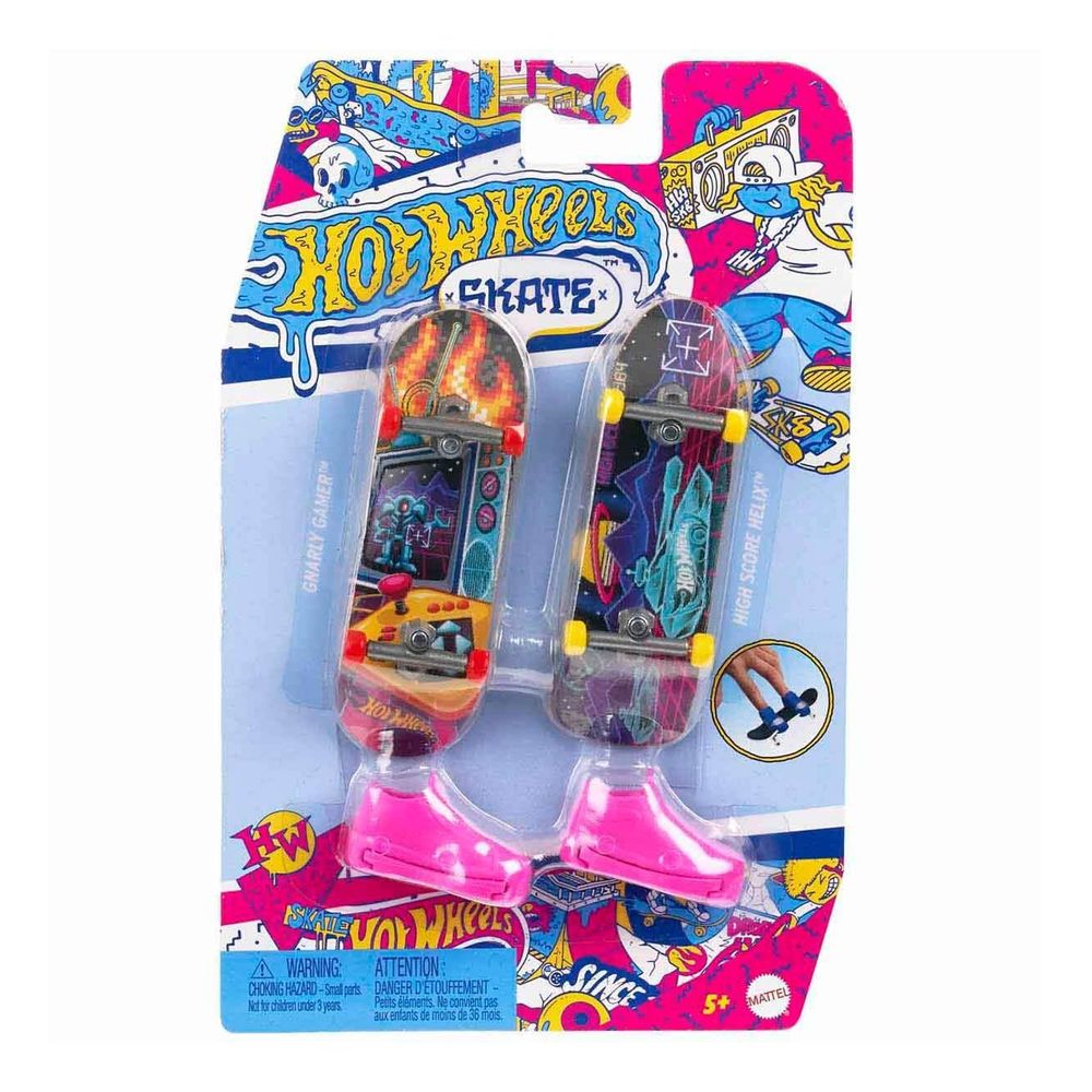 Hot Wheels Skate com Tênis Gnarly Gamer - Mattel 1