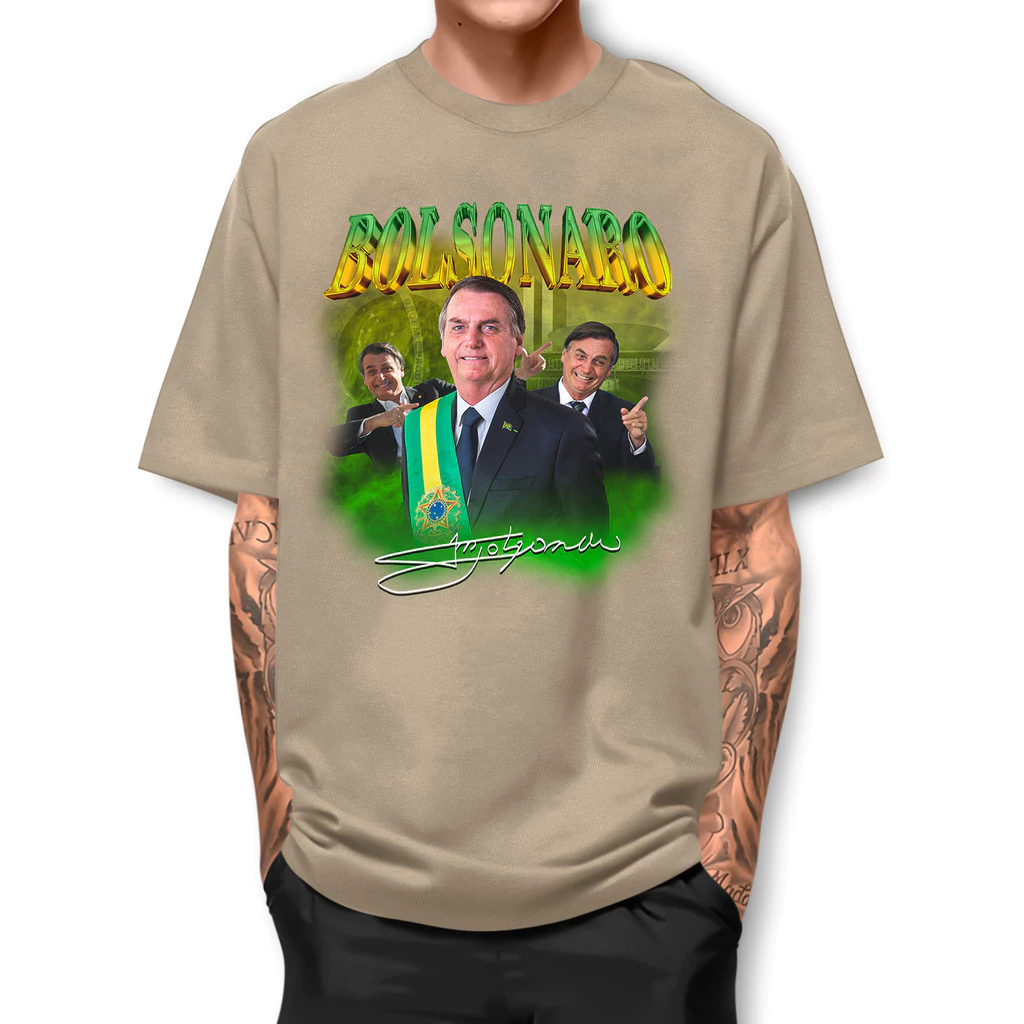 Camiseta Bolsonaro Presidente Basica Street Fio 30.1 Algodao Manga Curta IPJ1 IC 3