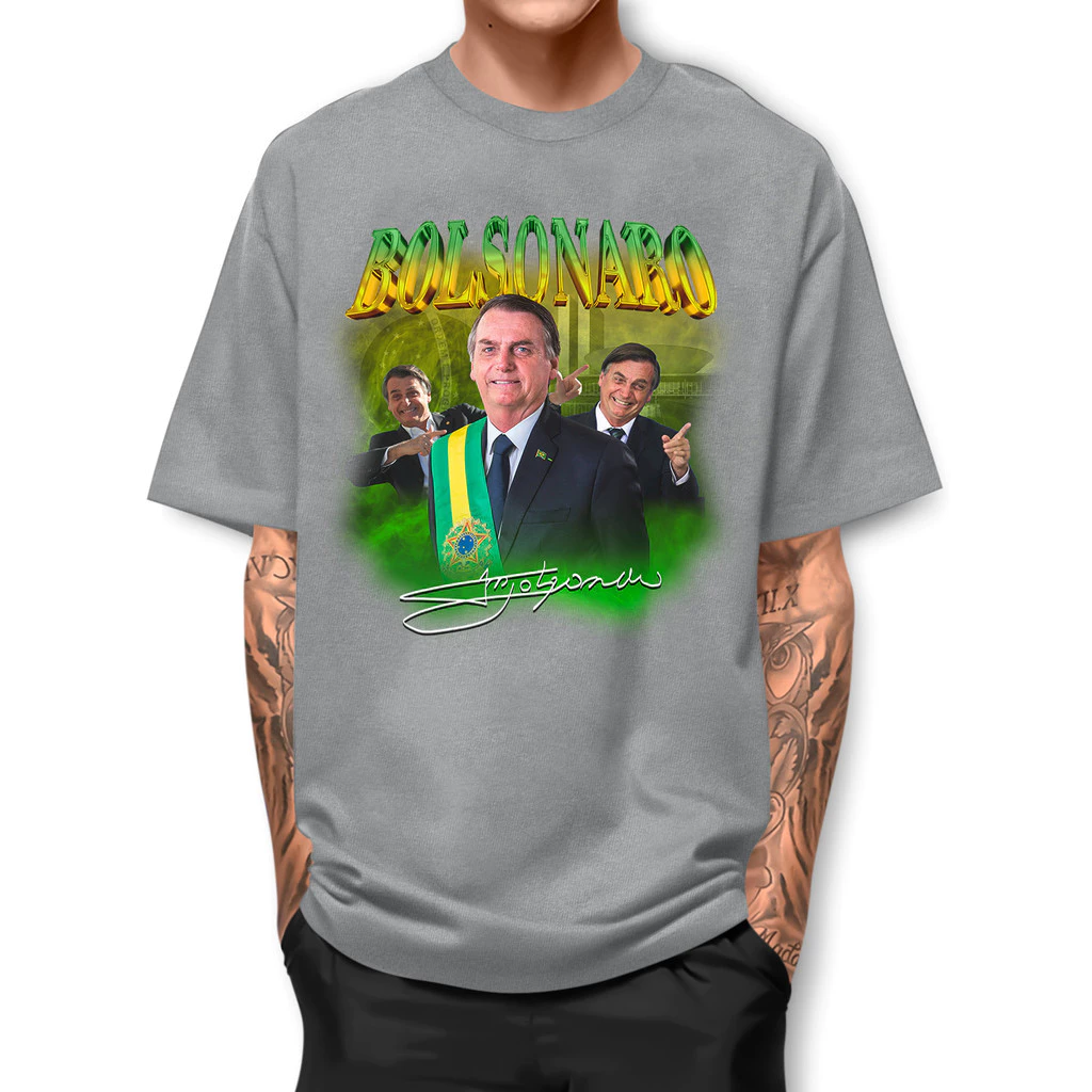 Camiseta Bolsonaro Presidente Basica Street Fio 30.1 Algodao Manga Curta IPJ1 IC 4