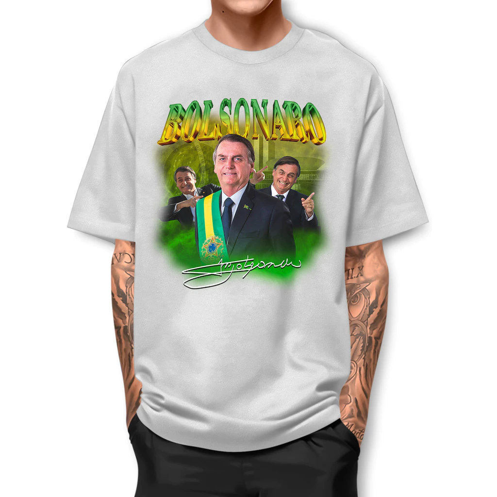 Camiseta Bolsonaro Presidente Basica Street Fio 30.1 Algodao Manga Curta IPJ1 IC 5