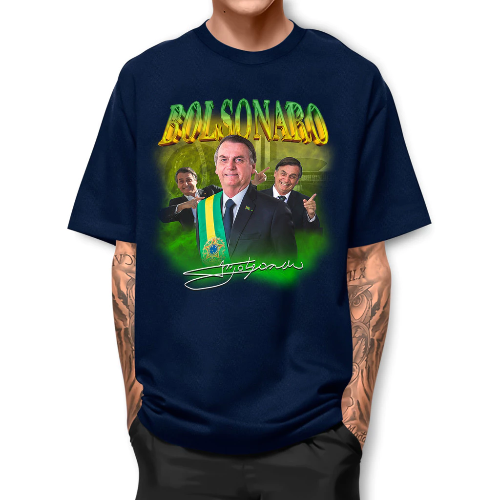 Camiseta Bolsonaro Presidente Basica Street Fio 30.1 Algodao Manga Curta IPJ1 IC 2